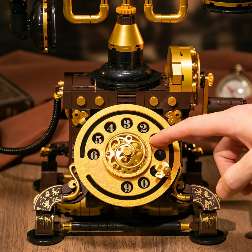 Vintage Telefoon Bouwstenen Set