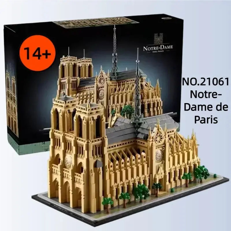 Notre-Dame Parijs Bouwset – Architectuur Schaalmodel Kathedraal van Bouwblokken (4383 stuks)
