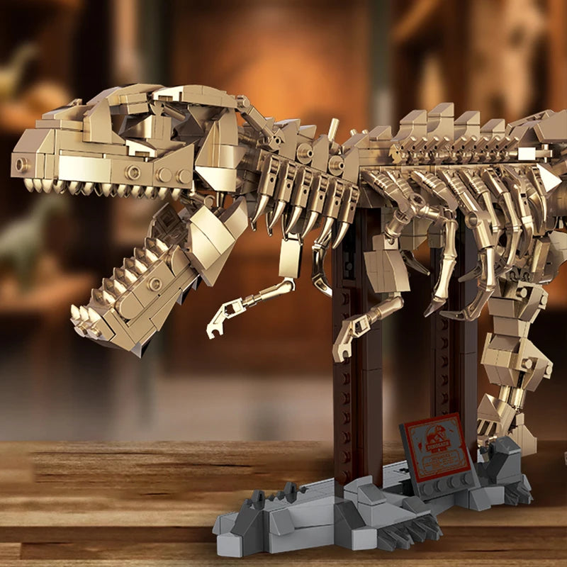 T-Rex Skelet Bouwset – Dinosaurus Fossiel Schaalmodel van Bouwblokken (850 stuks)