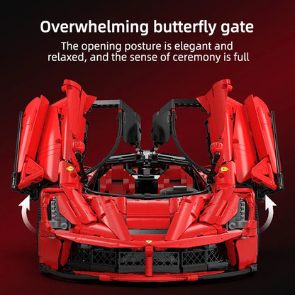 Ferrari LaFerrari Hypercar Bouwset – Schaalmodel Sportauto van Bouwblokken (4739 stuks)
