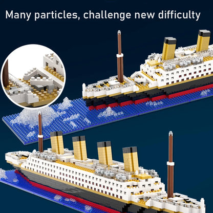 Titanic Bouwset – Groot Schaalmodel Stoomschip van Bouwblokken