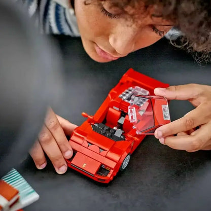 Ferrari F40 Bouwset – Klassiek Schaalmodel Sportauto van Bouwblokken (318 stuks)