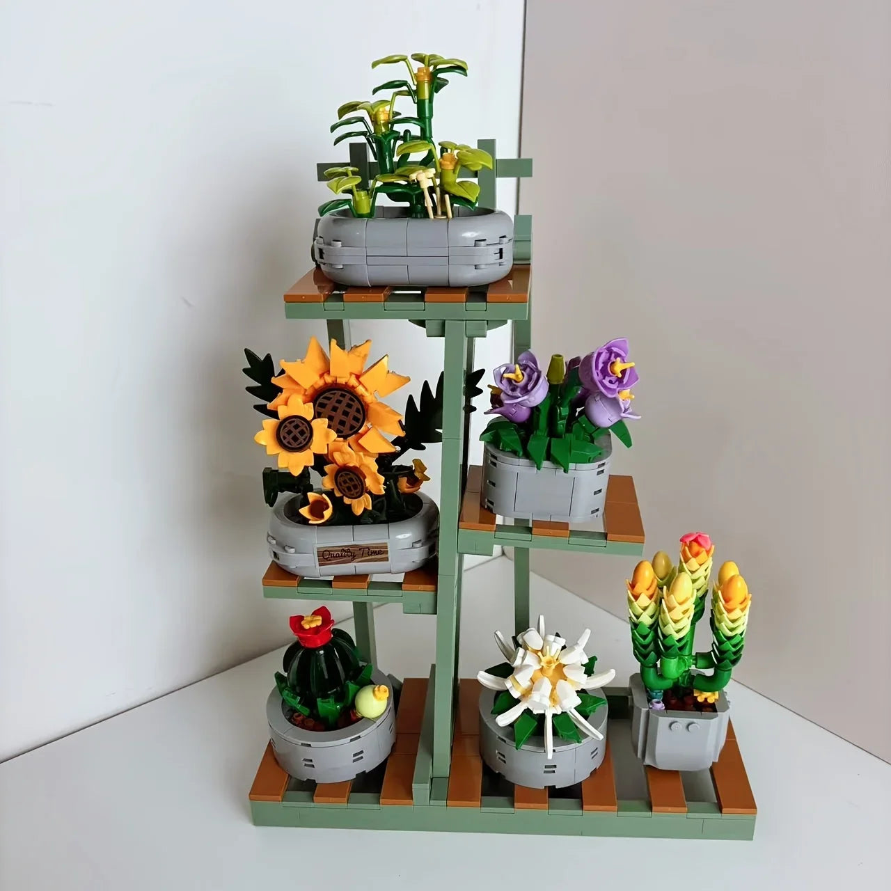 Bloemenboeket Bouwset – Kunstbloemen voor Decoratie van Bouwblokken